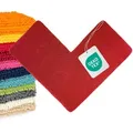 WohnDirect Eckbadematte, Rot, Textil, 100x100 cm, Oeko-Tex® Standard 100, Badtextilien, Badematten