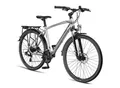 Licorne Bike Premium Touring Trekking Bike in 28 Zoll - Fahrrad für Jungen, Mädchen, Damen und Herren - 21 Gang-Schaltung - Mountainbike - Crossbike Stil:Herren;Farbe:Silber