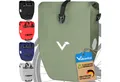 Valkental Fahrradtasche Gepäckträger wasserdicht & abschließbar, Gepäckträgertasche Fahrrad mit Großen Reflektoren 20L, 28L, 32L