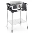 Severin 3000w elektrogrill auf beinen schwarz / edelstahl