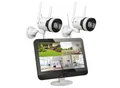 LUVISION Dual WLAN PTZ Überwachungssystem mit Monitor 5MP, Mikrofon, Sirene, Nachtsicht, KI Bewegungsverfolgung 2 Kameras