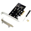 PCIe x4 M.2 B & M Key NVMe SSD Adapter