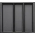 SOTECH ORGA-BOX-2 Multifunktionseinsatz Tiefe 462mm Höhe 50,5mm Für Nobilia Küche Canvas Struktur Anthrazit Breite 509mm