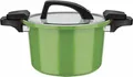 GSW Dampfgartopf Ceramica green, Aluminium (1-tlg), Dampfkochtopf, mehrfache Ceramic-Versielgung, Induktion