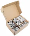 QUADRIOS Kabelverschraubungs-Set 2009CA106, Grau, PG, 60 Stück