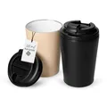 Kaffeebecher to go 'Ceramico' 360 ml - Edelstahl außen Keramik innen - BPA-frei & ohne Weichmacher - robuster Coffee to go Becher spülmaschinengeeignet - ideal für unterwegs, Farbe:beige
