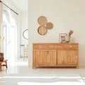 Buffet Anrichte Sideboard 180 aus massivem Teak Holz Massiv neu Tikamoon