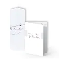 DOLORINO Trauerkerze mit Trauerkarte | "In stillem Gedenken" | 20x8cm