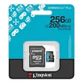 4k Kingston Canvas Go! Plus microSDXC 256GB Speicherkarte 200MB/s UHS-I U3 V30