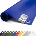 ANKO PLANEN 600 g/m² PVC LKW Abdeckplane mit verzinkten Ösen 50 cm – UV-stabil & reißfest Matte Schutz- & Industrieplane (Blau, 2,5m x 2m)