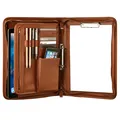 ® Konferenzmappe A4 | braun | Aktenmappe | Businessmappe | Schreibmappe Block...