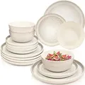 Sänger Tafelservice, Creme, Stein, 18-teilig, 27x6.5x27 cm, kratzfest, Essen & Trinken, Geschirr, Geschirr-Sets, Tafelservice