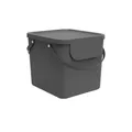 Rotho Müllsystem  Albula ¦ grau ¦ Kunststoff ¦ Maße (cm): B: 39,8 H: 35,8 T: 33.9