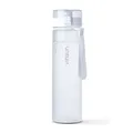 VINSUN Trinkflasche 1L weiß - auslaufsicher, Kohlensäure geeignet, BPA frei, Tritan, Einhandbedienung - Leichte Wasser Flasche für Sport, Schule, Uni, Fahrrad