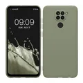 kwmobile Handyhülle kompatibel mit Xiaomi Redmi Note 9 Hülle - Handy Case aus weichem Silikon in Graugrün