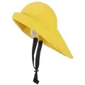 FRIESEN Friesennerz Regenhut "Land voraus!" Unisex Südwester "Land voraus!" - Regenmütze Wasserdicht Innenfutter gelb L