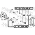 FEBEST Führungsbolzen, Bremssattel 2974disc4fkit für Citroën/Peugeot GM VAG BMW Ford HONDA MAZDA NISSAN TOYOTA LAND ROVER CHANGAN CHERY