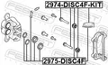 Für FEBEST 2974-DISC4F-KIT FRONT CALIPER SLIDE PIN KIT
