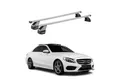 OMAC Dachträger Stahl Gepäckträger für Mercedes C Klasse W205 2014-2018 Grau (2-St), Wasserbeständig,Abnehmbar,Multifunktional,Leichtgewichtig