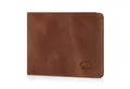 Brown Bear Mini Geldbörse 8006-B aus Echtleder für Herren, mit RFID-Schutz und 5 Kartenfächern Farbe Braun-Vintage