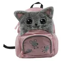 DONAU Kindergartenrucksack Katze Kunstfaser rosa