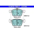 ATE Bremsbeläge Bremsbelegsatz hinten für VW Golf VII Audi A3 Sportback TT