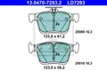 Bremsbelagsatz hinten ATE 13.0470-7293.2
