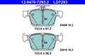 BREMSBELAGSATZ SCHEIBENBREMSE HINTEN ATE 130470 72932 FÜR AUDI SEAT SKODA VW