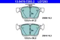 Bremsbelagsatz Scheibenbremse ATE Ceramic 13.0470-7293.2 für VW AUDI GOLF TT A3