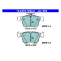 ATE 13.0470-7293.2 Bremsbeläge Bremsklötze Hinten für Audi A3 Seat Skoda VW Golf