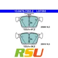 Bremsbelagsatz, Scheibenbremse ATE Ceramic 13.0470-7293.2 Anzahl pro Packung 4
