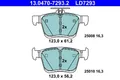 ATE 13.0470-7293.2 Bremsbelagsatz, Scheibenbremse
