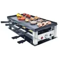 Solis 5 in 1 Raclette Tischgrill, 1400 W, 8 Personen, Mini Pizza Mini Wok Crepes