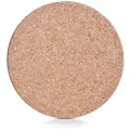 Untersetzer Ø 20 cm Holz, Textil, Natur Braun