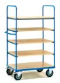Fetra 8341 Etagenwagen Stahl pulverbeschichtet Traglast (max.): 500kg Brillantblau (RAL 5007)