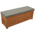 Auflagenbox Kissenbox Kissentruhe Gartentruhe Gartenbox MONZA 128cm mit Polster