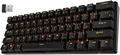 RK ROYAL KLUDGE RK61-US 2.4Ghz Kabellose/Bluetooth/Verkabelte 60% Mechanische Tastatur, 61 Tasten kompakte Tastatur, Hot Swappable Rote Schalter Gaming Tastatur mit Software für Win/Mac, QWERTY