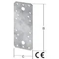Flachverbinder VORMANN AUGUST schwer, sendzimirverzinkt Länge: 96.00 mm|Breite: 35.00 mm