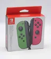 Original Nintendo Switch Joy Con Paar Rechts Links Neon Grün / Neon Pink in OVP