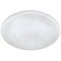 EGLO LED-Deckenleuchte FRANIA-S, 7,4W, 900 lm, 3000K, Kristalleffekt - Weiß
