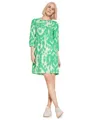 Street One Damen Tunika-Kleid mit Print soft grass green,36