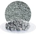 Schicker Mineral Diabas Ziersplitt grau 25 kg, Naturstein, Splitt für Steingärten, Beet, Gartenteich, Fassadenschutz, Weg- und Terrassengestaltung, robust, witterungsbeständig (Körnung 8-16 mm)