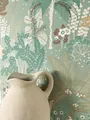 Newroom Vliestapete Deliza Mint Tapete Mustertapete Dschungel,Palmen,Blätter, Grün Tapete Modern Dschungel - Mustertapete Blumentapete Salbei Gold Tropisch Floral Palmen Blätter für Wohnzimmer Schlafzimmer Küche, Blumentapete