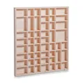 Holz Setzkasten Kiefer natur – Wandregal mit 51  Fächern für Figuren & Sammler