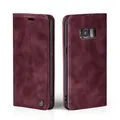 Handy Hülle für Samsung Galaxy S8 Klapp Magnet Smartphone Cover Case Rot