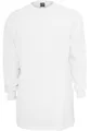 Urban Classics Herren Tall Tee L/S – Langärmeliges Oversize T-Shirt aus Baumwolle, lockerer Schnitt mit verlängertem Fit im urbanen Streetwear Look,Weiß,4XL Große Größen
