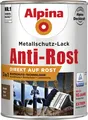 Alpina Metallschutz-Lack Anti-Rost 2,5 l braun glänzend Metallack Schutzlack