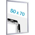 Klapprahmen B2 Standard edelstahl  | 25 mm | Gehrung, Aluminium