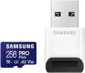 Samsung PRO Plus MB-MD256SB - Flash-Speicherkarte - 256 GB - A2 / Video Class V30 / UHS-I U3 / Class10 - microSDXC UHS-I - Blau