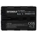 EXTENSILO Akku Ersatz für Sony NP-FM500H für Kamera (1600mAh, 7,2V, Li-Ion)